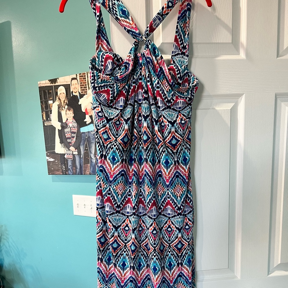 Worn once. Purchased in Key West after they lost my bags and I needed a dress!
